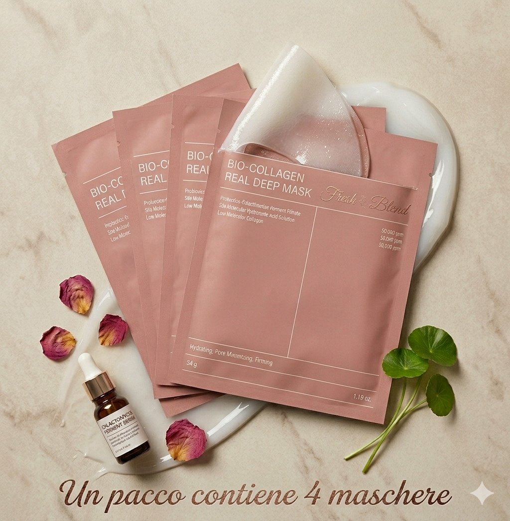 Maschera Viso al Biocollagene™ – Idratazione e Rigenerazione Intensiva