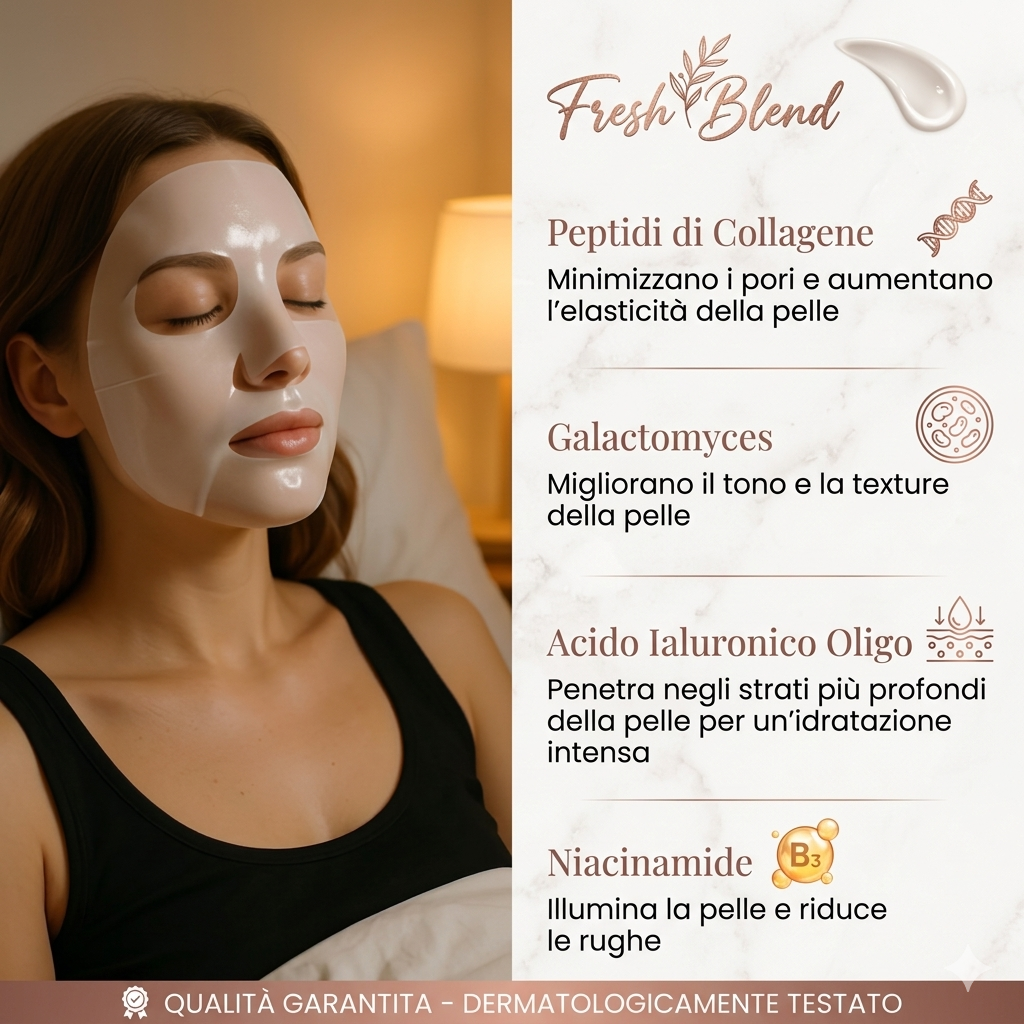 Maschera Viso al Biocollagene™ – Idratazione e Rigenerazione Intensiva