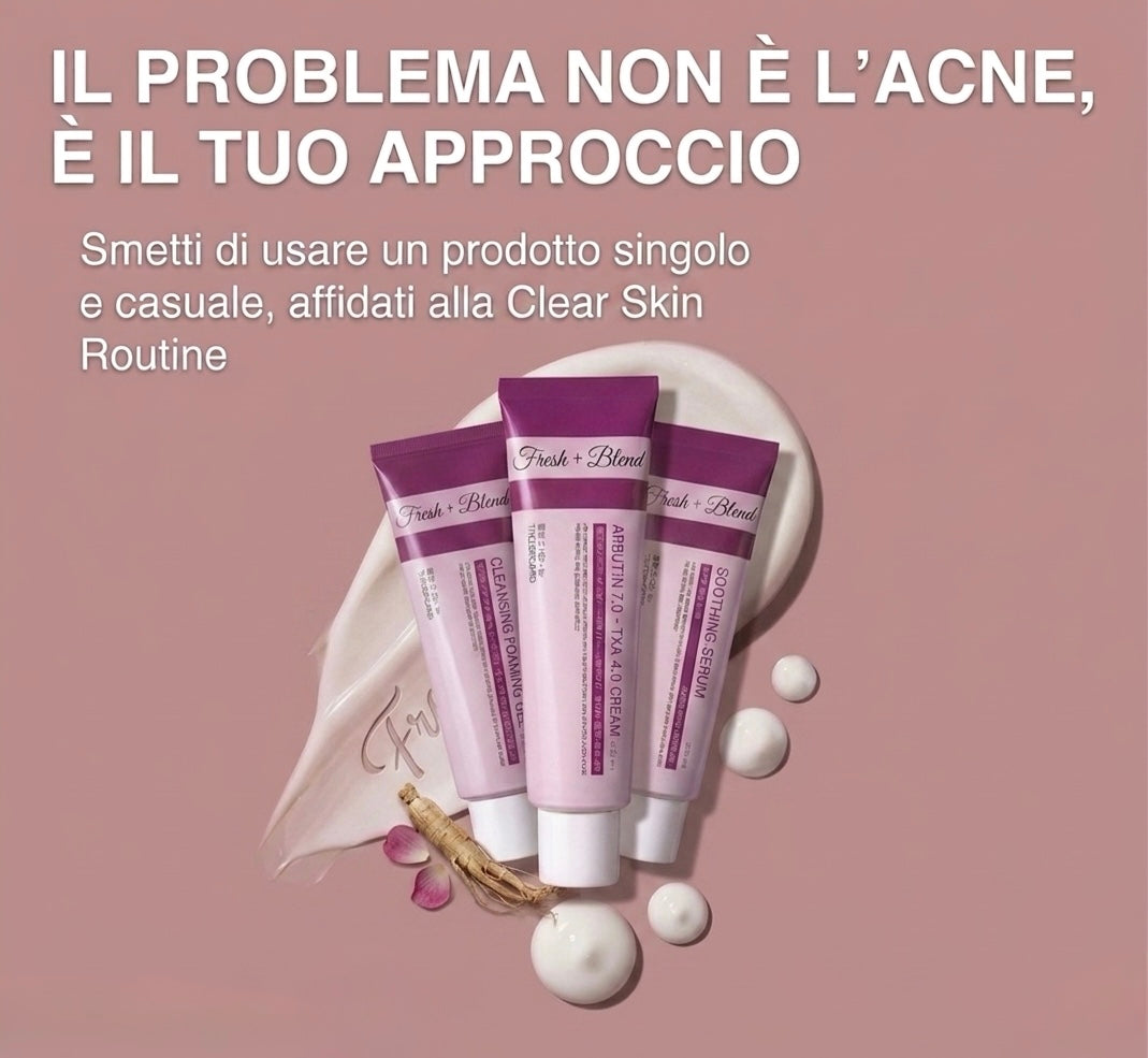Clear Skin Routine — 3 Creme Studiate per Lavorare Insieme